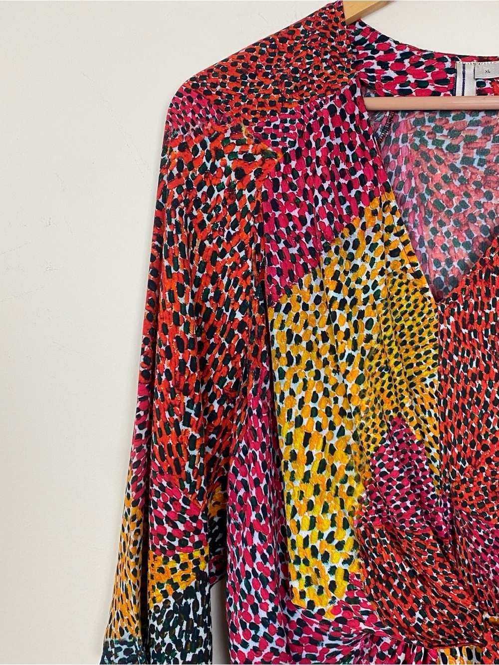 🎈Anthropologie Bl^nk Tori Wrap Dress Size XL - Picture 5 of 12